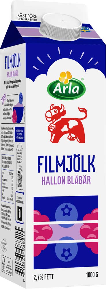 Arla Ko® Filmjölk Blåbär & Hallon 2,7%