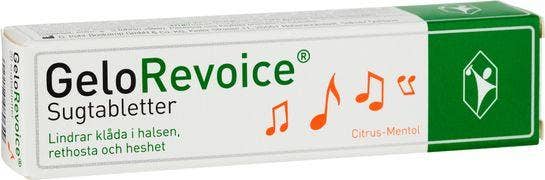 GeloRevoice Citrus-Mentol, Sugtablett, 20 st