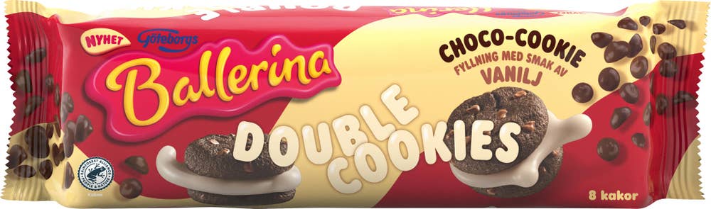 Göteborgs Kex Ballerina Double Cookies Vanilj