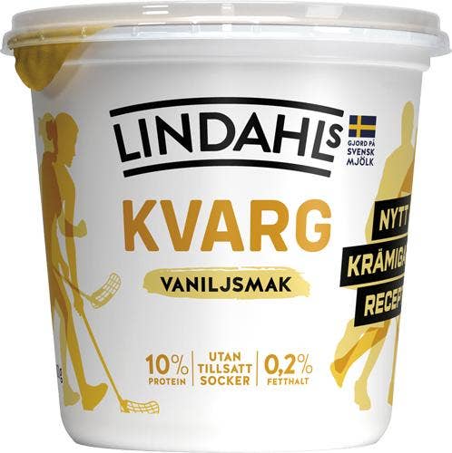 Lindahls Kvarg Vanilj 0,2% Utan Tillsatt Socker