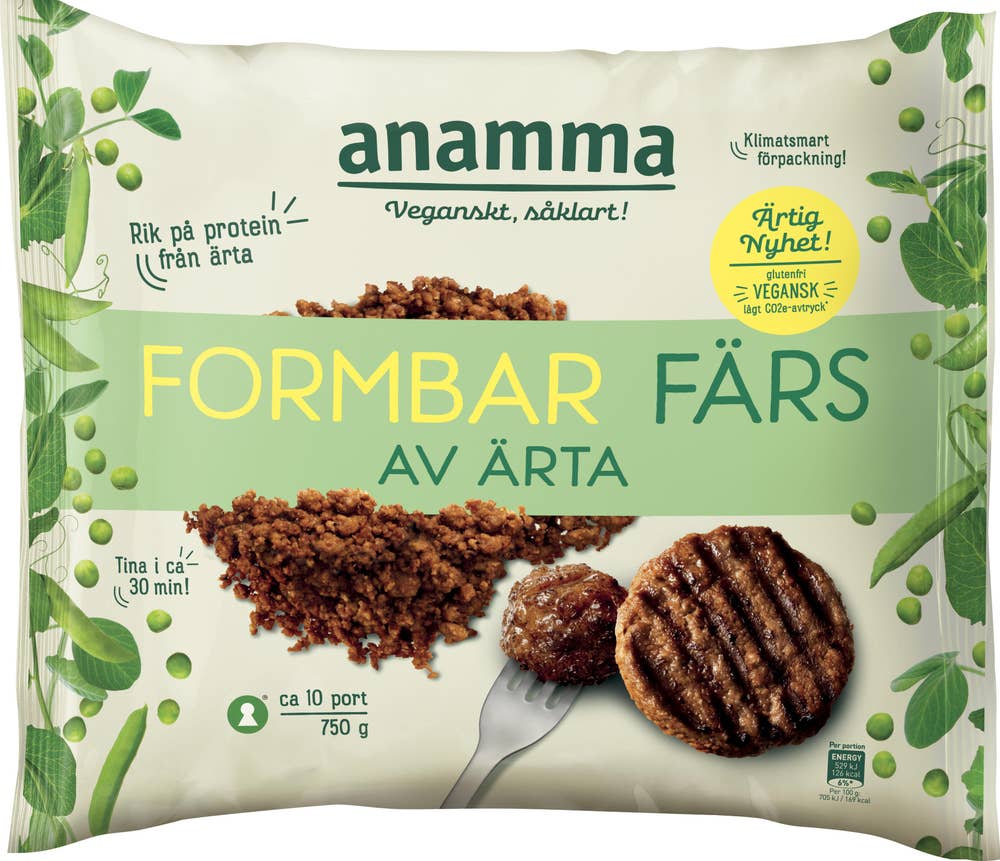 Anamma Formbar Färs av Ärta Fryst Anamma