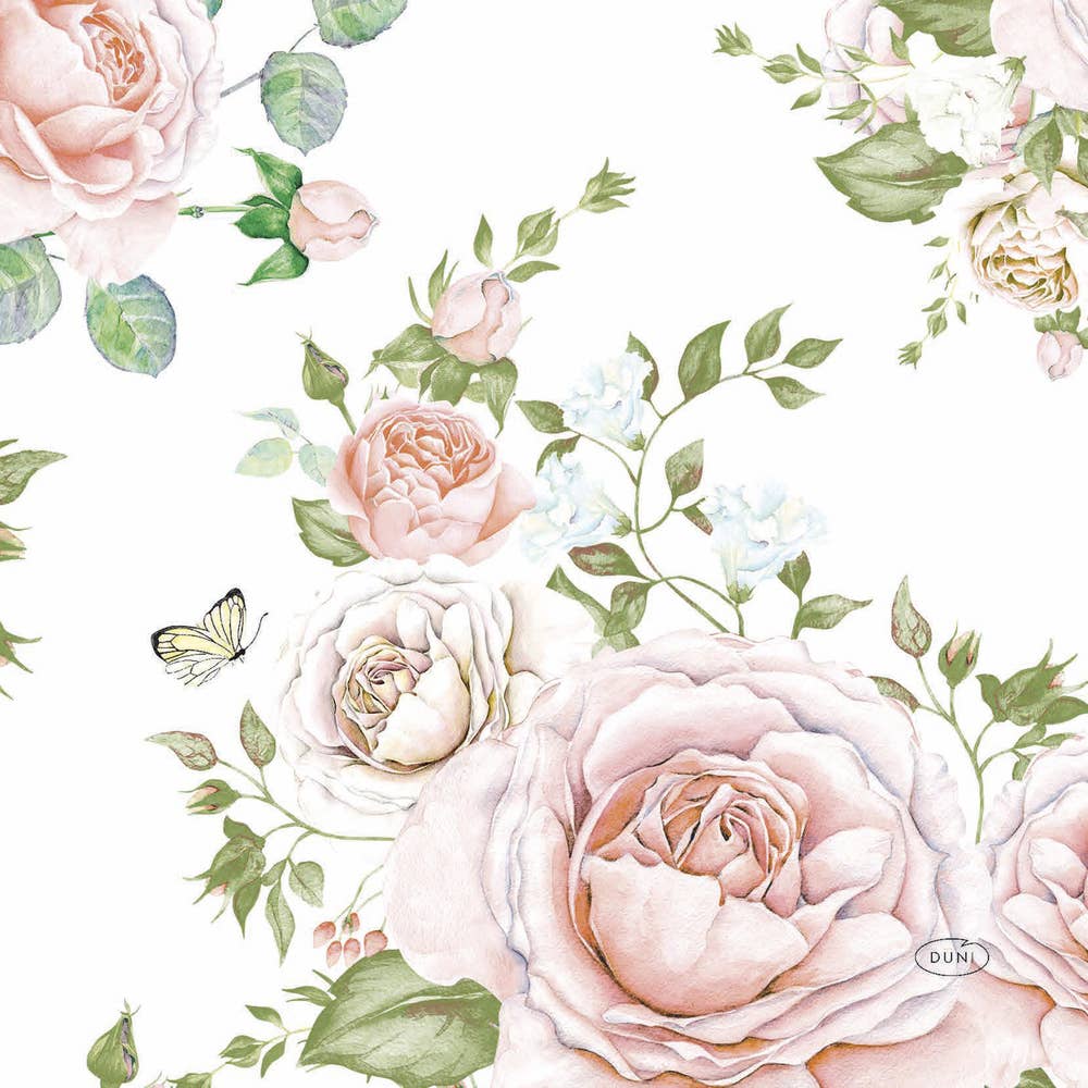 Duni Servett Rose Glory 3-lags 33x33cm