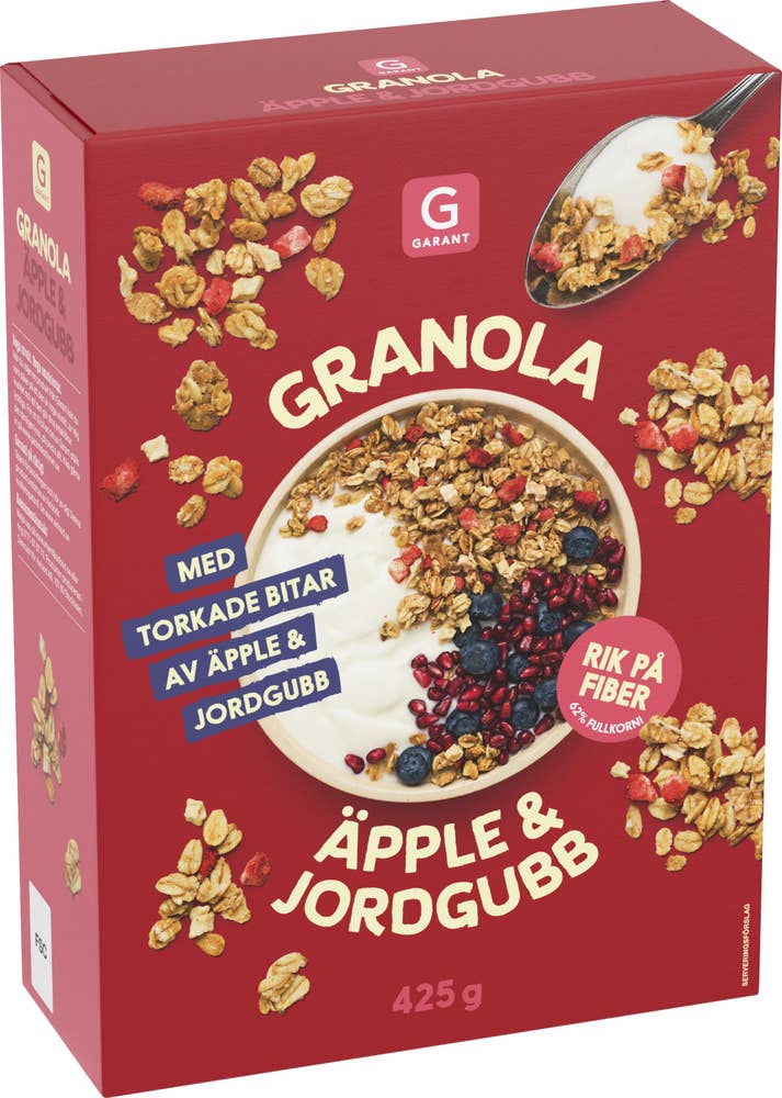 Garant Äpple Jordgubb Granola