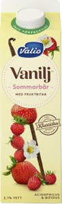 Valio Yoghurt Vanilj & Sommarbär 2,1%