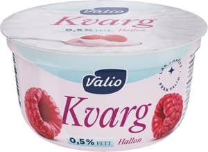 Valio Kvarg Hallon Laktosfri 0,5%