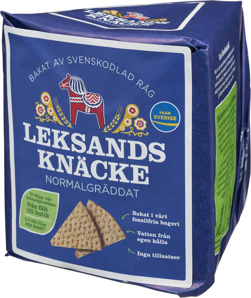 Leksdands Knäckebröd Trekantsknäcke Normalgräddat