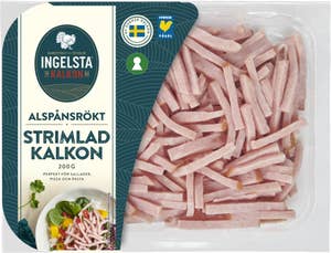 Ingelsta Kalkon Kalkon Strimlad Alspånsrökt