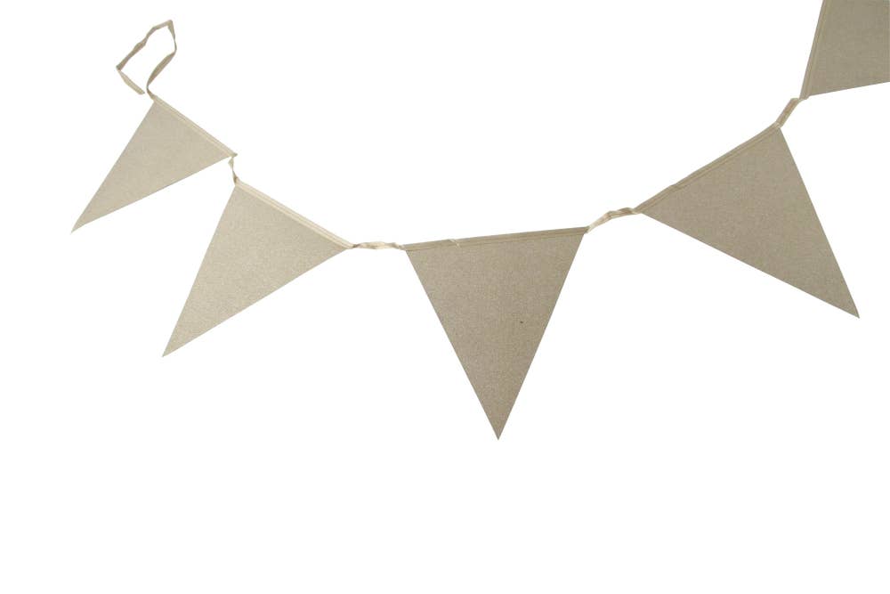 Hedlundgruppen Girlang Vimplar Guld 3m