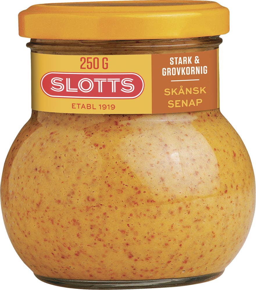 Slotts Skånsk Senap Stark & Grovkornig Slotts