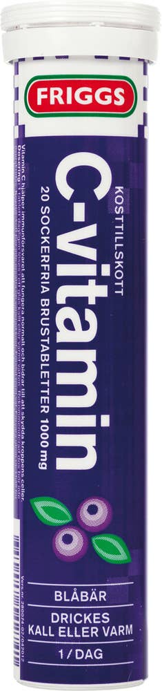 Friggs C-Vitaminbrus Blåbär 20-p Friggs