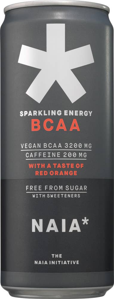 The Naia Initiative Energidryck Sparkling BCAA Red Orange