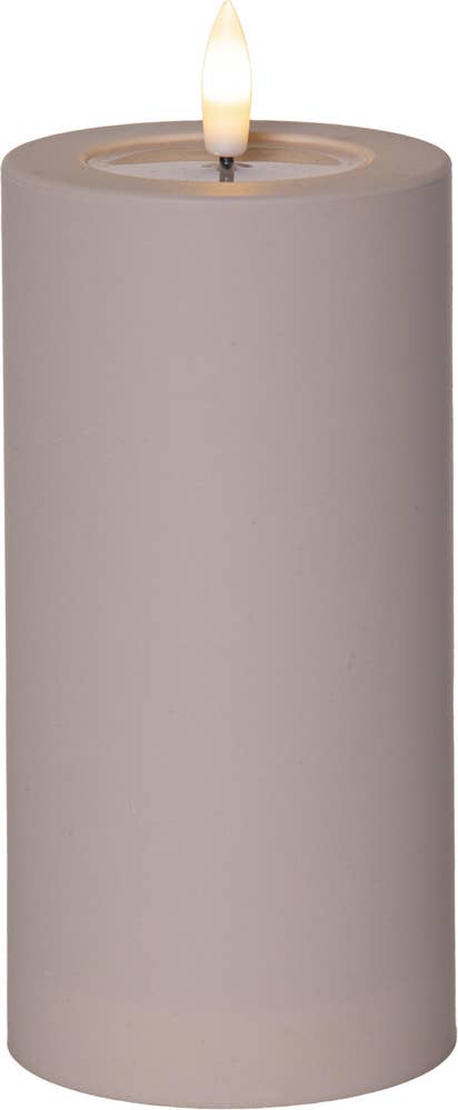 Star Trading LED Blockljus Flamme Soft Beige 17,5cm