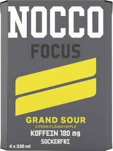 Nocco Energidryck Focus Grand Sour Sockerfri 4-p