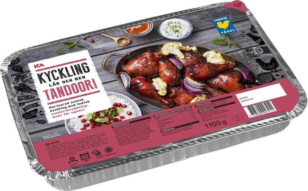 Guldfågeln Fryst Bordskyckling tandoori Ica