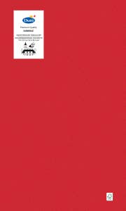 Duni Duk Röd 138x220cm