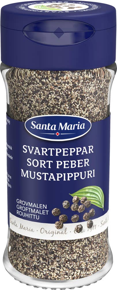 Santa Maria Svartpeppar Grovmalen