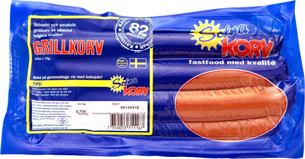 Solna Korv Grillkorv