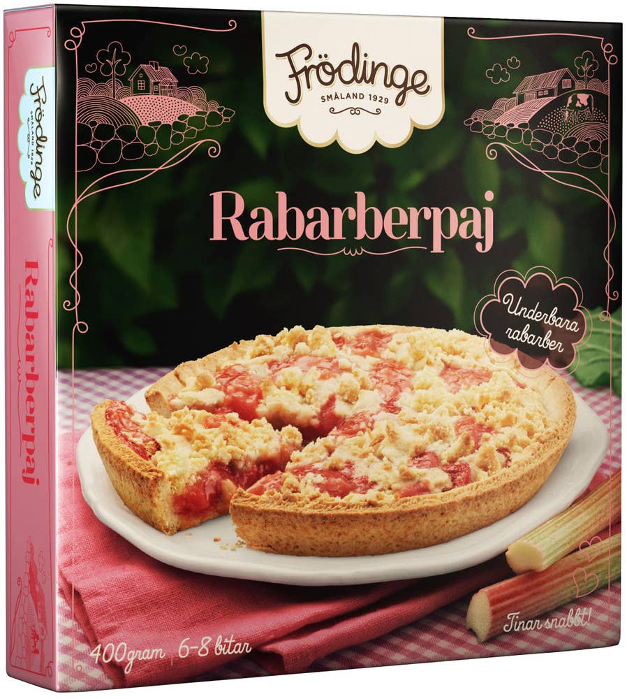 Ej sorterad Fryst Rabarberpaj Frödinge