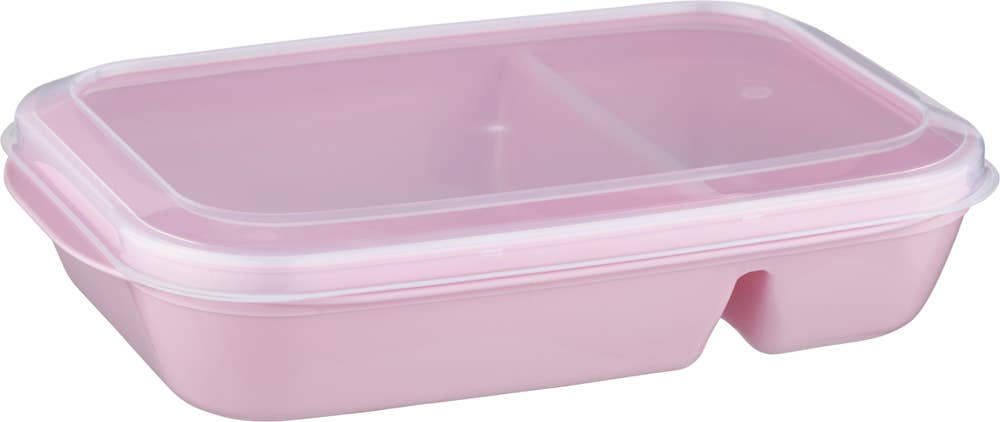 Nordiska Plast Matlåda med Avdelare Rosa 1L Nordiska Plast