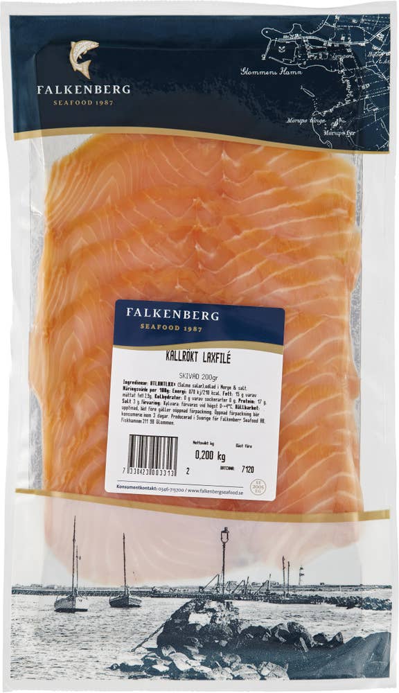 Falkenberg Kallrökt Lax Skivad Falkenberg