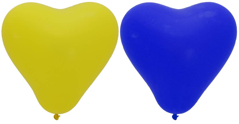 Hedlundgruppen Hjärtballonger Blå & Gul 30cm