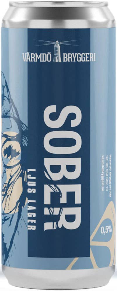 Värmdö Bryggeri Sober Ljus Lager Alkoholfri EKO Värmdö Bryggeri
