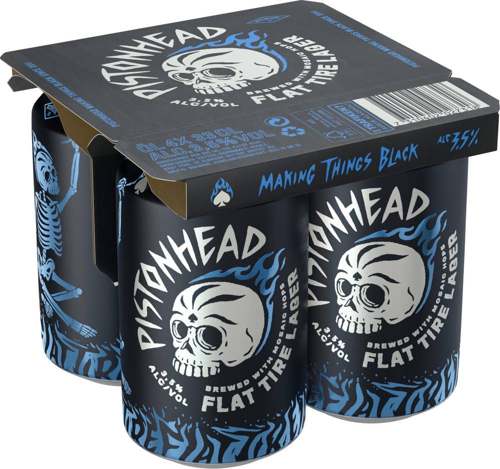 Brutal Brewing Öl Pistonhead Flat Tire 3,5% 4x33cl