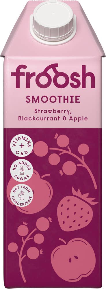 Froosh Smoothie Jordgubb, Svartvinbär & Äpple