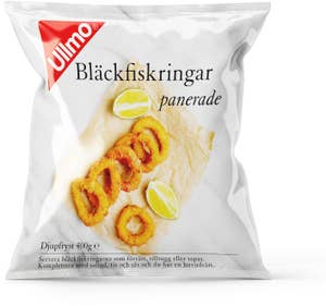 Ullmo Bläckfiskringar Panerade Fryst