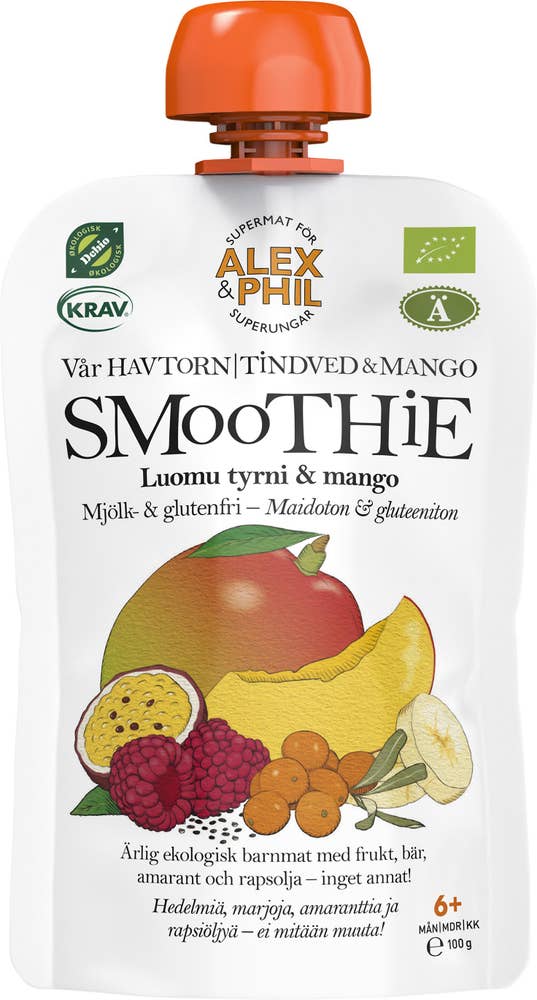 Alex&Phil Smoothie Mango & Havtorn 6M EKO/KRAV