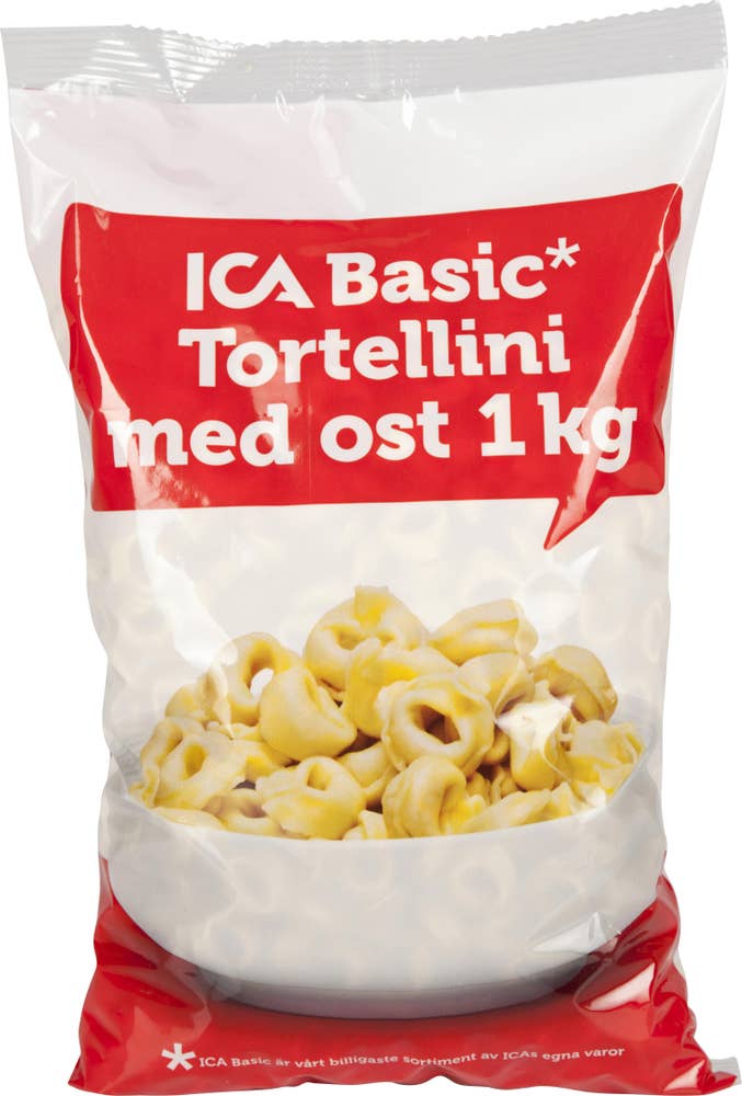 Ej sorterad Tortellini med Ost Ica Basic