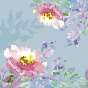 Duni Servett Flowy Floral 3-lags 33x33cm