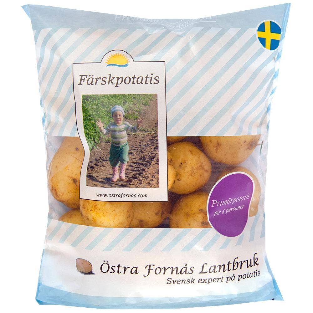 Färskpotatis Svensk Tvättad Klass1 Sverige