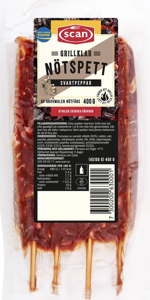Scan Nötspett Svartpeppar