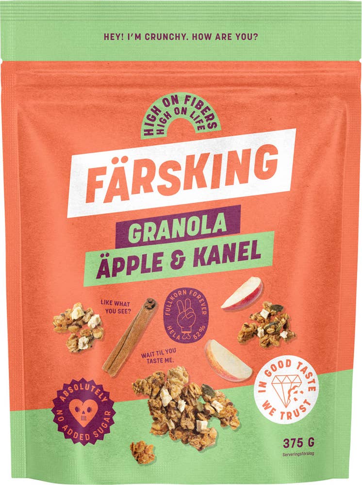 Färsking Granola Äpple & Kanel