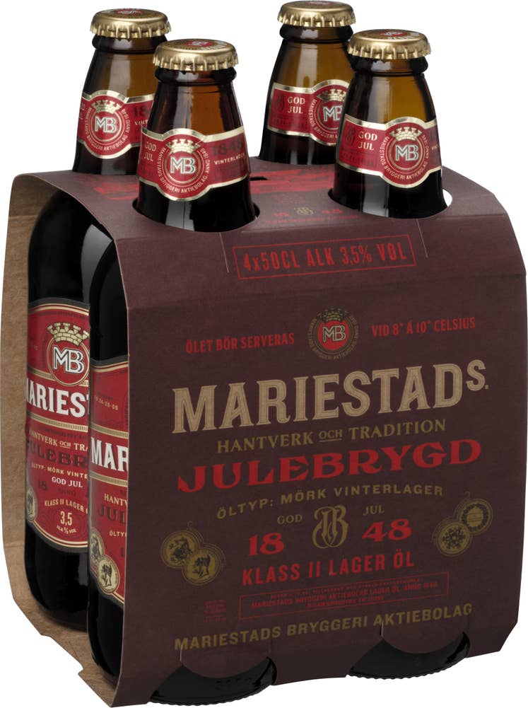 Mariestads Julebrygd 3,5% 4x50cl Mariestads