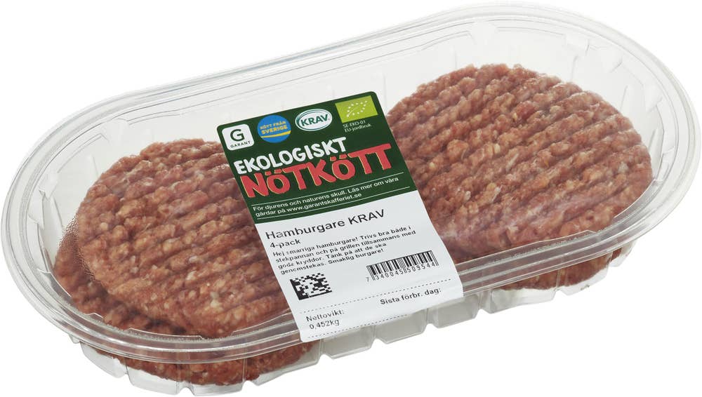 Garant Färska Hamburgare EKO/KRAV