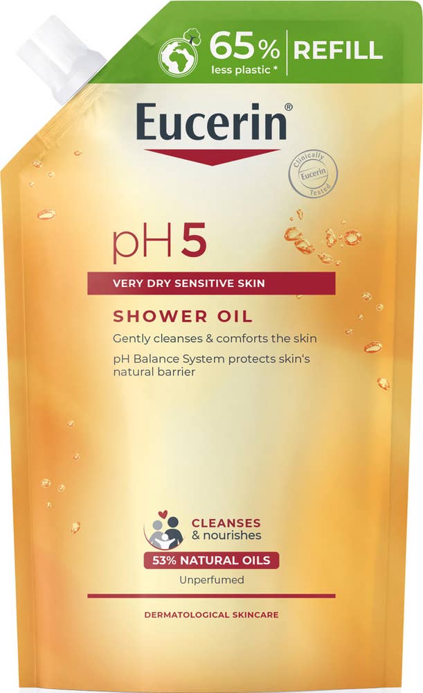 Eucerin pH5 Shower Oil refill, Duscholja, oparfymerad,