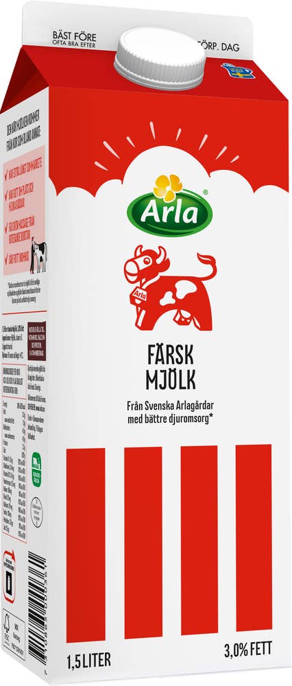 Arla Ko® Färsk Standardmjölk 3%