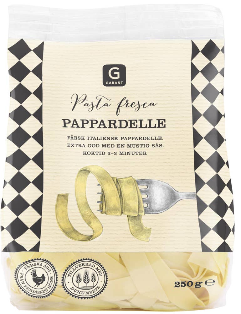 Färsk Pasta Pappardelle