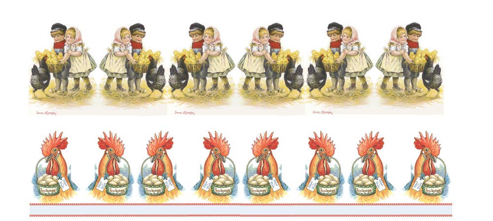 Hedlundgruppen Pappersrad Påskmotiv Osorterade 67x10cm