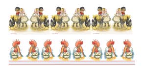 Hedlundgruppen Pappersrad Påskmotiv Osorterade 67x10cm