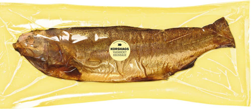 Korshags Varmrökt Regnbågslax ASC