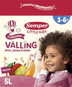 Semper Fullkornsvälling med Frukt & Dinkel 3-6år