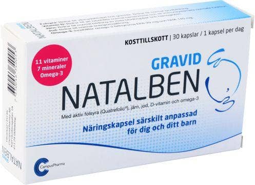 Natalben Gravid, Kapsel, 30 st