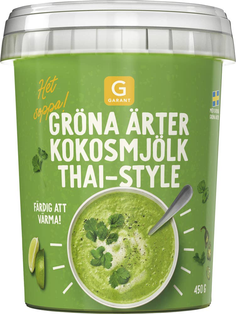 Soppa Gröna Ärter & Kokosmjölk Thai-Style