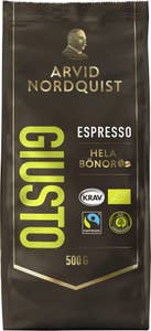 Arvid Nordquist Gusto Espresso Hela Kaffebönor EKO/KRAV/Fairtrade