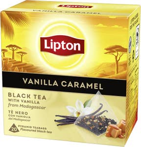 Lipton Svart Te Vanilla Caramel
