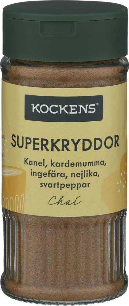 Kockens Superkrydda Kanel/ Kardemumma/ Ingefära/ Nejlika/ Svartpeppar 90g Kockens