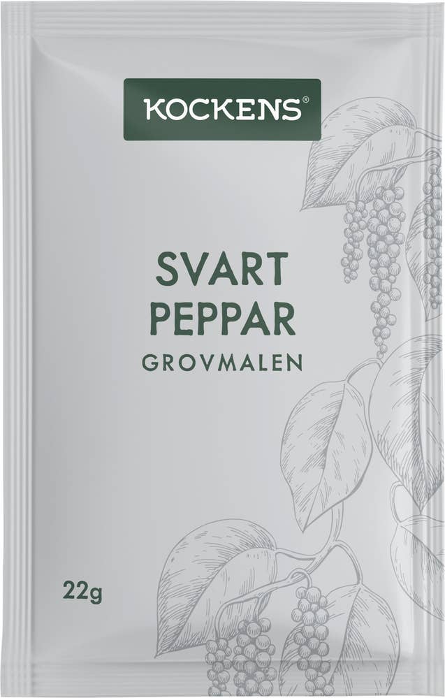 Kockens Svartpeppar Grovmald 22g Kockens
